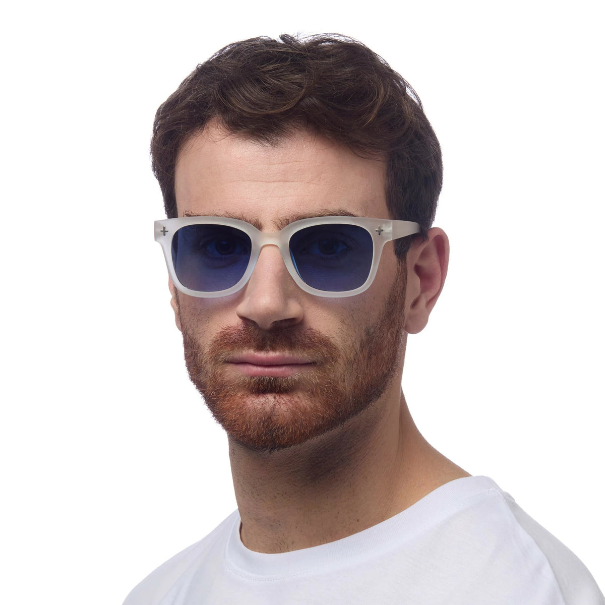 Okkia-Okkia Giovanni Mavi Lens Unisex Güneş Gözlüğü Beyaz-Güneş Gözlüğü-3-fleurdirect.live