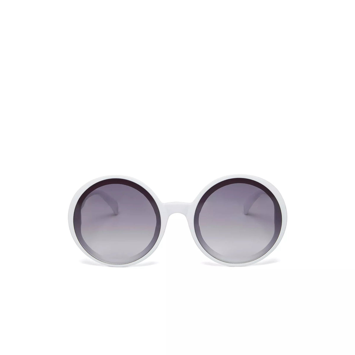Okkia-Okkia Monica Unisex Büyük Yuvarlak Güneş Gözlüğü Beyaz-Güneş Gözlüğü-5-fleurdirect.live