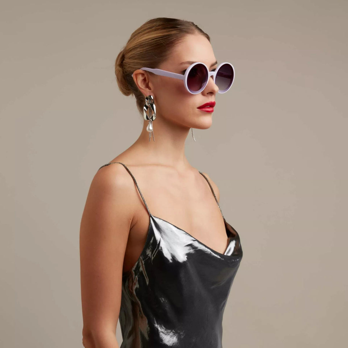 Okkia-Okkia Monica Unisex Büyük Yuvarlak Güneş Gözlüğü Lila-Güneş Gözlüğü-3-fleurdirect.live