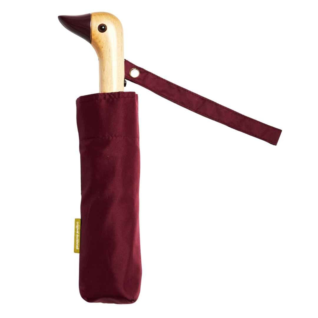 Original Duckhead-Original Duckhead Duck Kompakt şemsiye Bordo-Şemsiye-1-fleurdirect.live