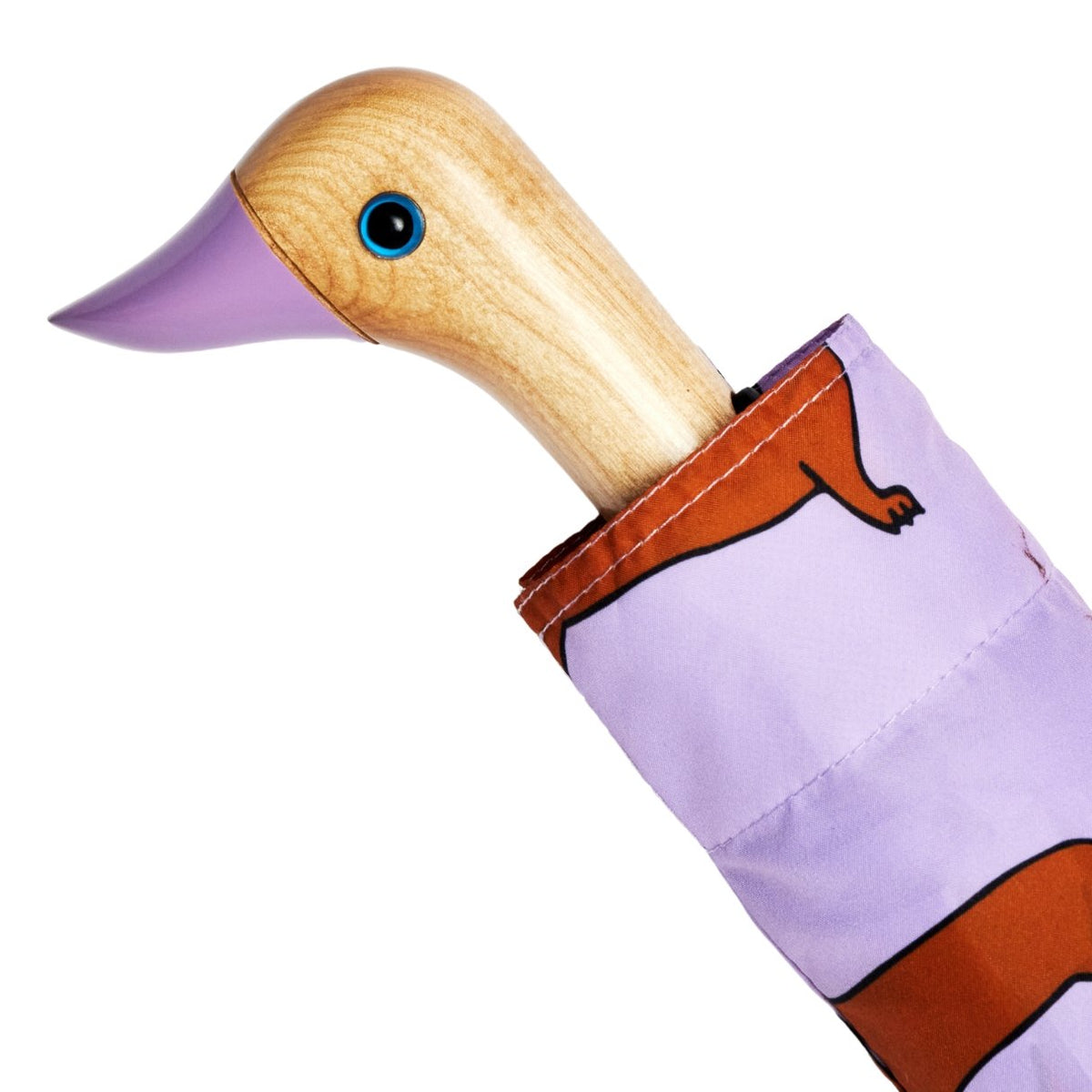 Original Duckhead-Original Duckhead Duck Kompakt şemsiye Dachshund Purple-Şemsiye-2-fleurdirect.live