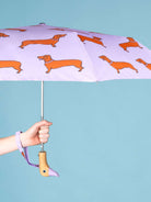 Original Duckhead-Original Duckhead Duck Kompakt şemsiye Dachshund Purple-Şemsiye-3-fleurdirect.live