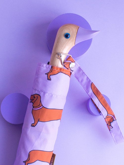 Original Duckhead-Original Duckhead Duck Kompakt şemsiye Dachshund Purple-Şemsiye-7-fleurdirect.live