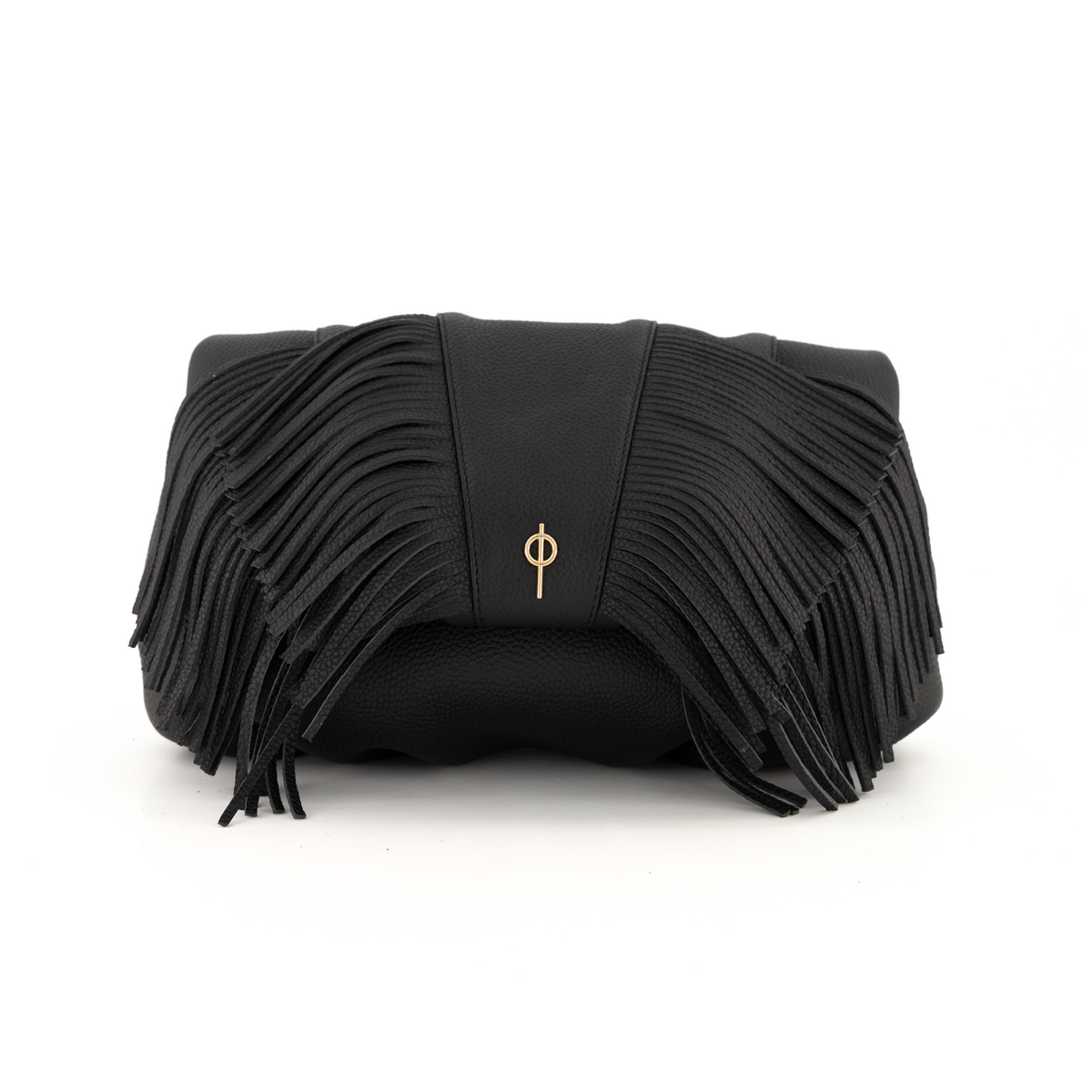 Otrera-Fringe Leda Black-Clutch-1-fleurdirect.live