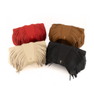 Otrera-Fringe Leda Black-Clutch-4-fleurdirect.live