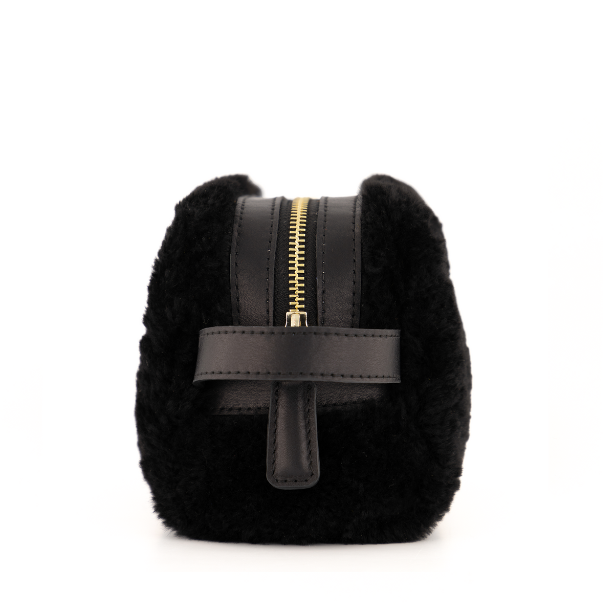 Otrera-Lula Pouch Shearling - Black-El Çantası-4-fleurdirect.live
