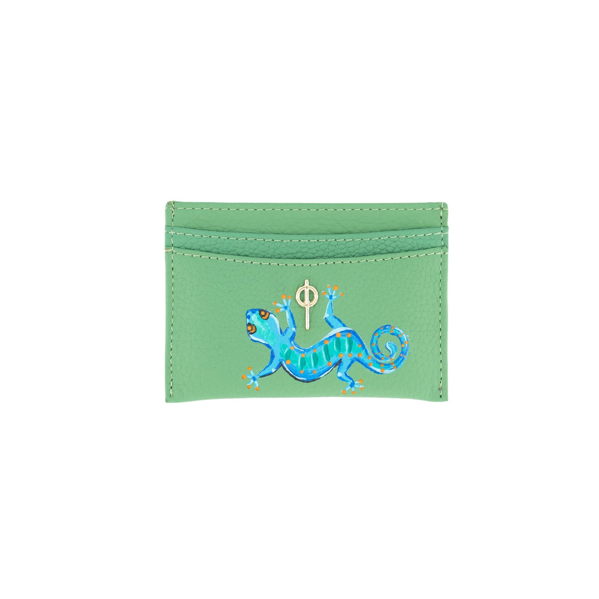 Otrera-Lydia Hand Painted - Green-Cüzdan & Kartlık-1-fleurdirect.live