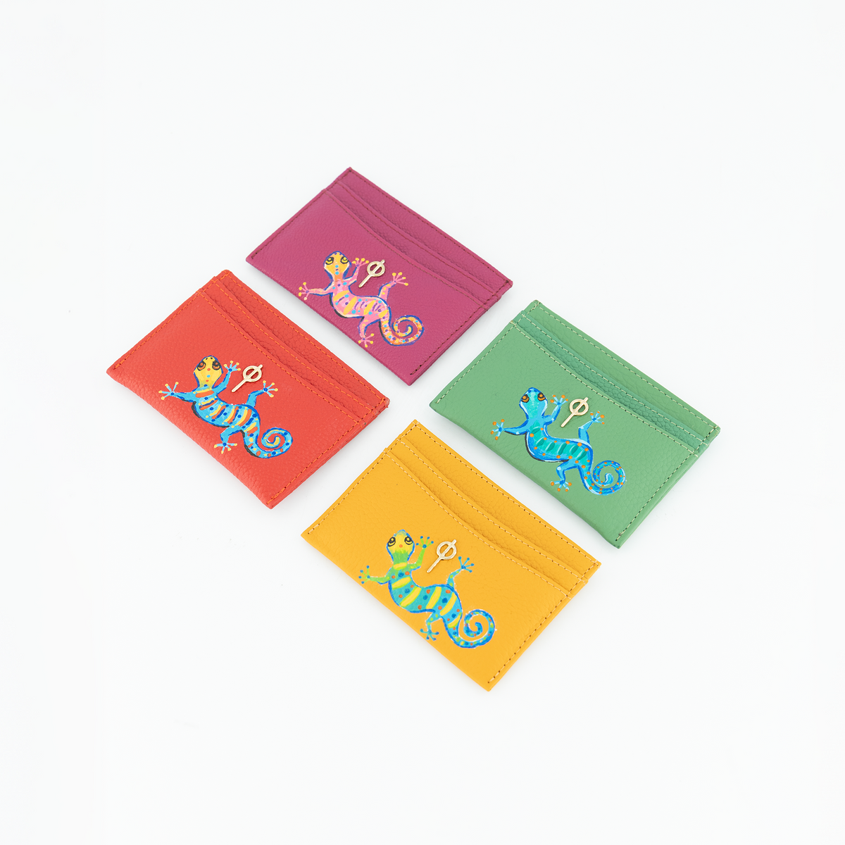 Otrera-Lydia Hand Painted - Pink-Cüzdan & Kartlık-2-fleurdirect.live