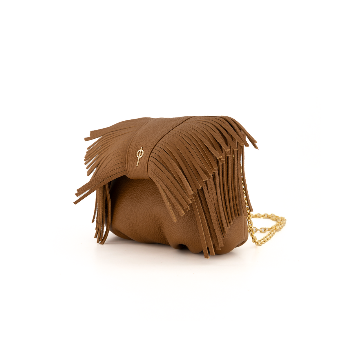 Otrera-Mini Fringe Leda Tan-Omuz Çantası-3-fleurdirect.live