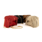 Otrera-Mini Fringe Leda Tan-Omuz Çantası-4-fleurdirect.live