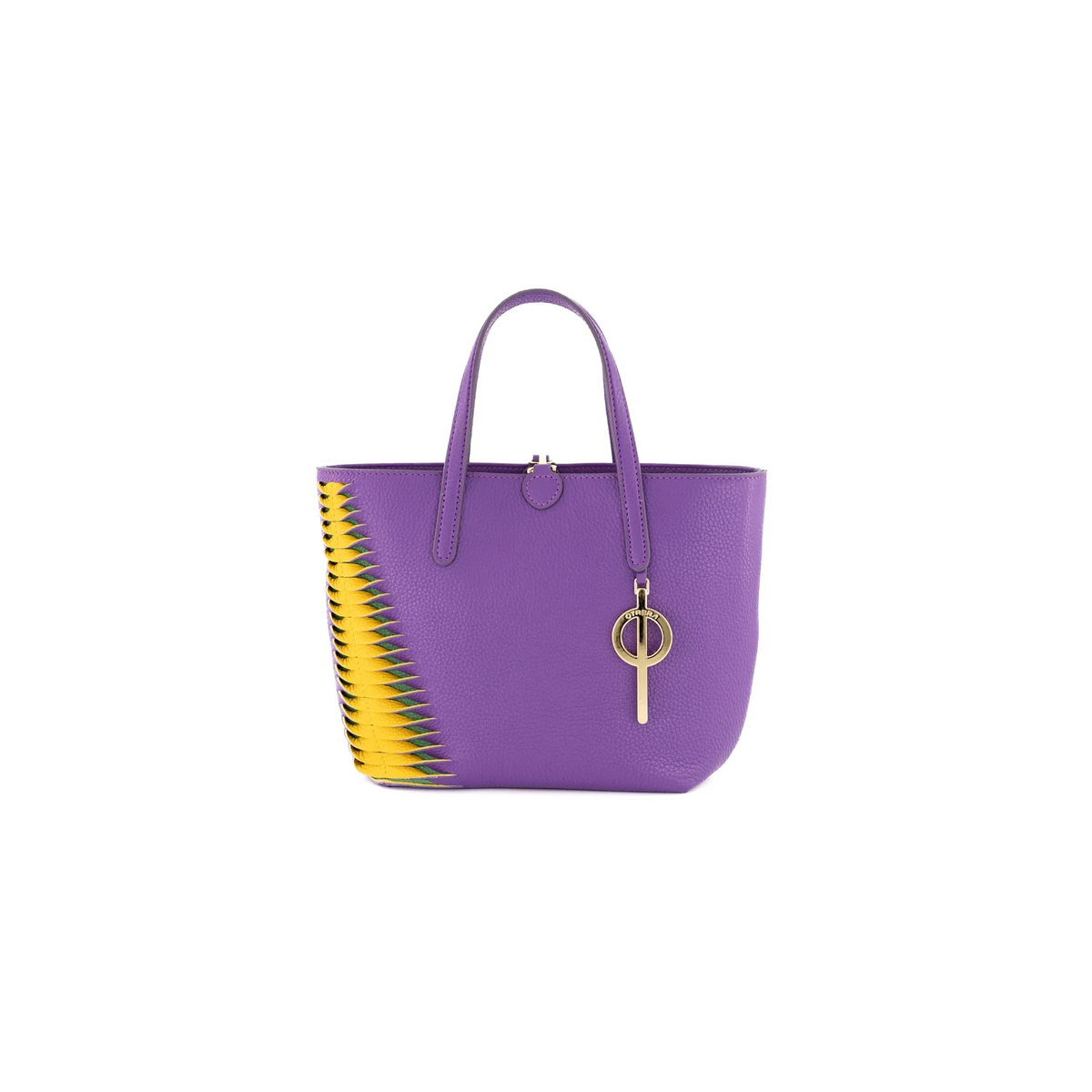 Otrera-Mini Shopping Bag Purple&Yellow-Omuz Çantası-2-fleurdirect.live