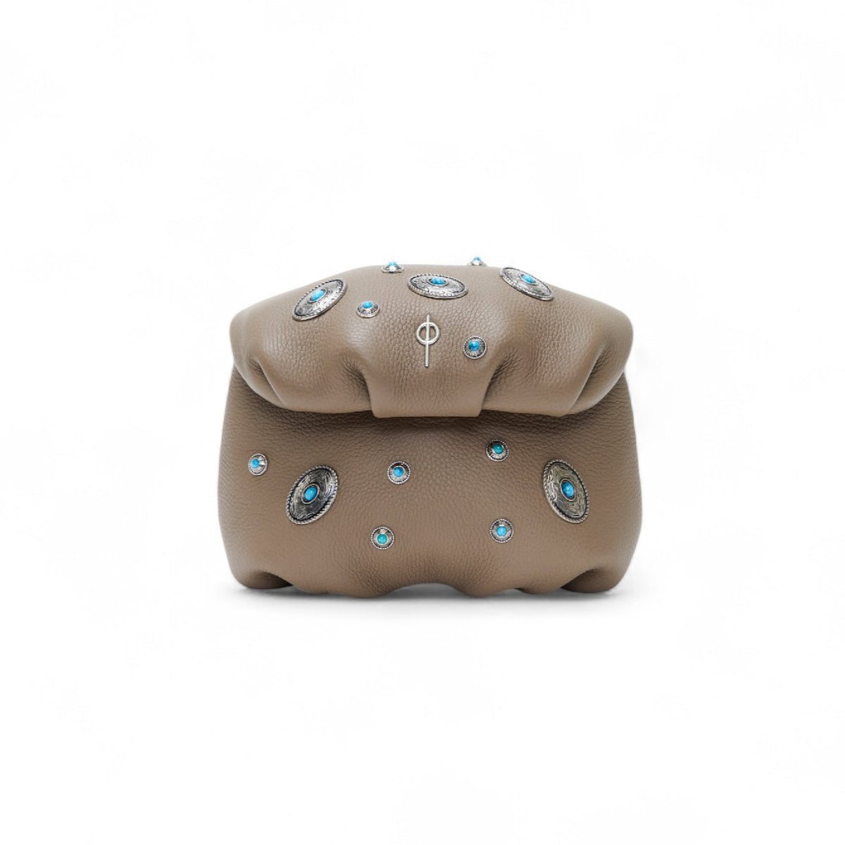 Otrera-Mını Studded Leda Rock-Clutch-1-fleurdirect.live