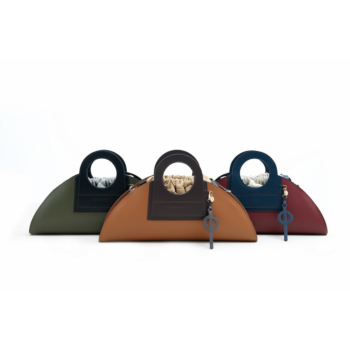 Otrera-Mini Taco Leather - Burgundy-El Çantası-4-fleurdirect.live