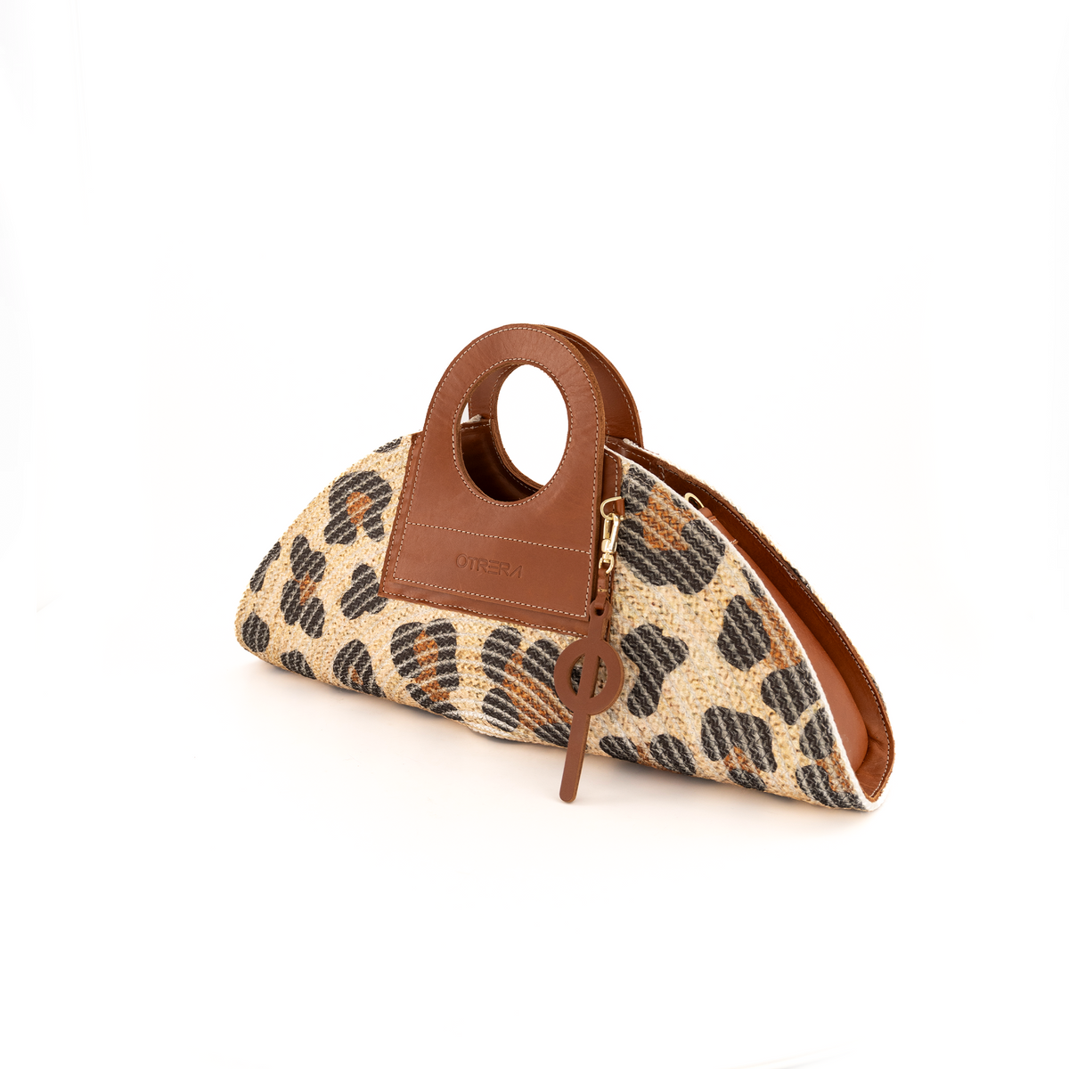 Otrera-Mini Taco Leopard Tan-Omuz Çantası-1-fleurdirect.live