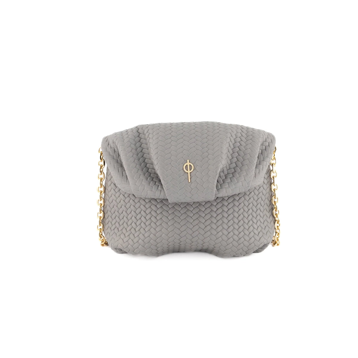 Otrera-SORUNLU - Baby Leda Braid Grey-Omuz Çantası-1-fleurdirect.live