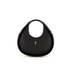 Otrera-SORUNLU - Round Chain Bag Black-Omuz Çantası-1-fleurdirect.live