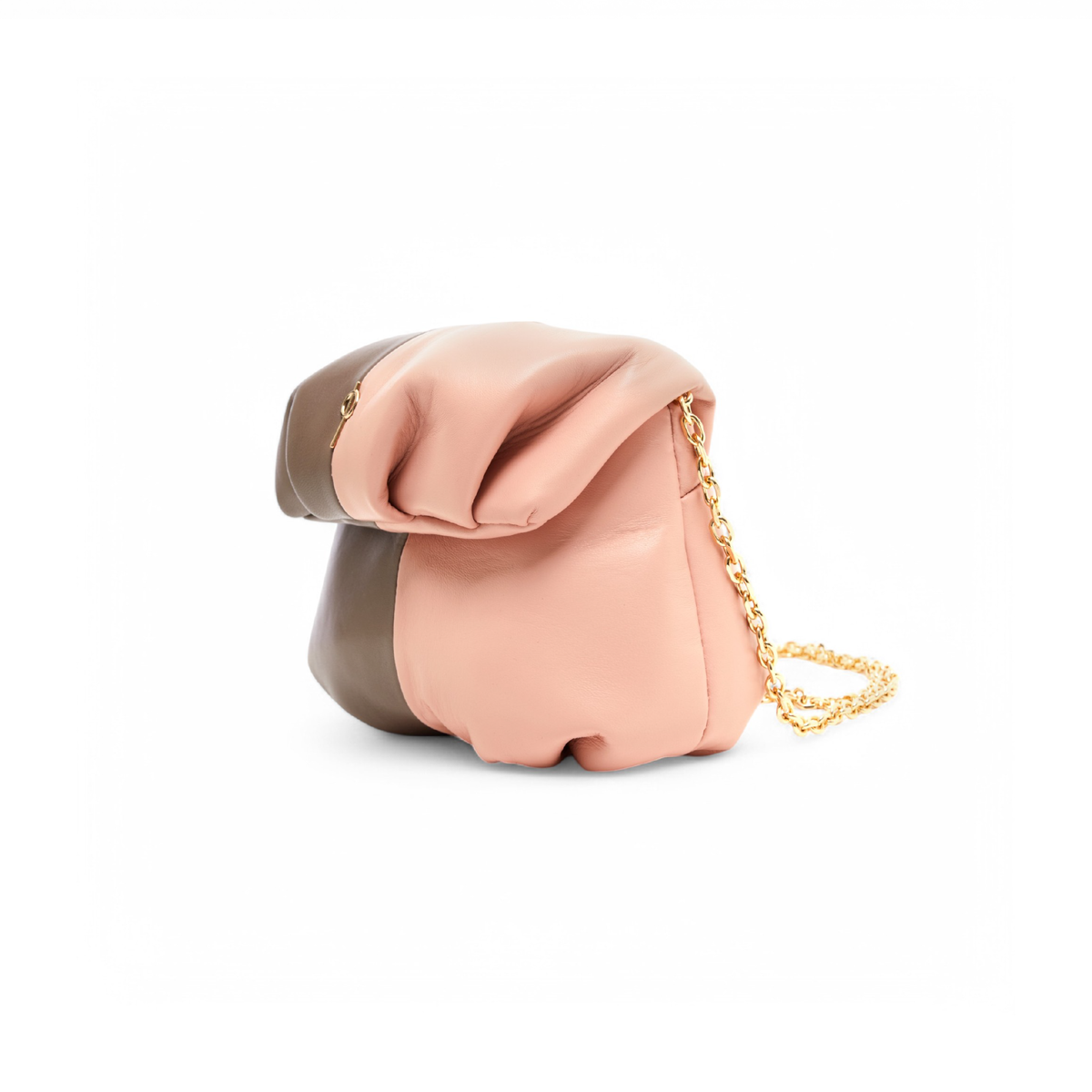 Otrera-Two Colored Baby Leda Floater Brown/Pink-Crossbody bag-2-fleurdirect.live