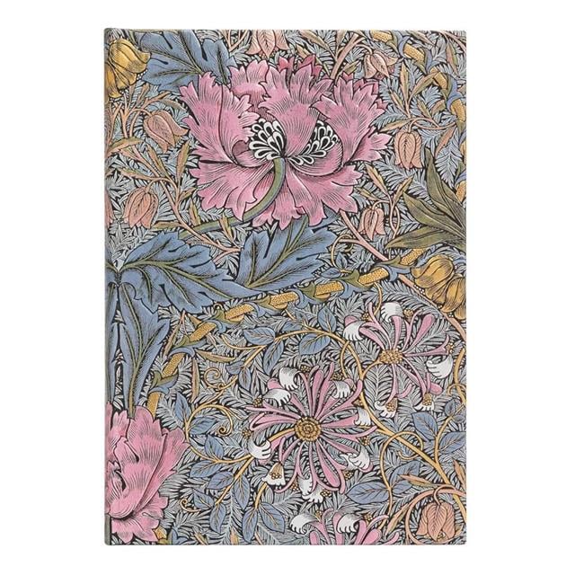 Paperblanks Morris Pink Honeysuckle Sert Kapak 13X28 144 Sayfa 120 Gr Çizgili Defter Pb9385-5