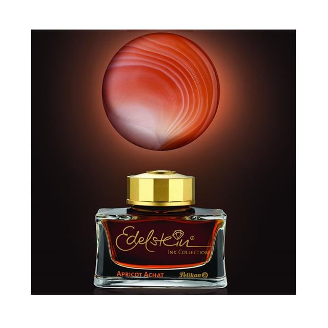 PeliKan-Pelikan Edelstein Ink Of The Year 2025 Şişe Mürekkep 50ml Apricot Achat-Şişe Mürekkep-2-fleurdirect.live