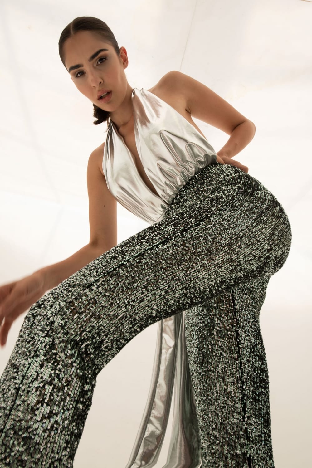 Pelia-Ella Bağlamalı Gümüş Top-Top-1-fleurdirect.live