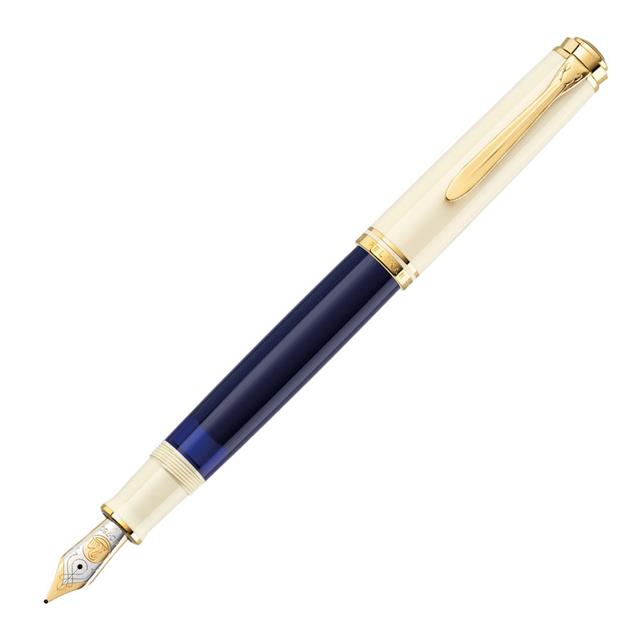 Pelikan Souverän Special Edition M800 Dolma Kalem Cream Blue Ef