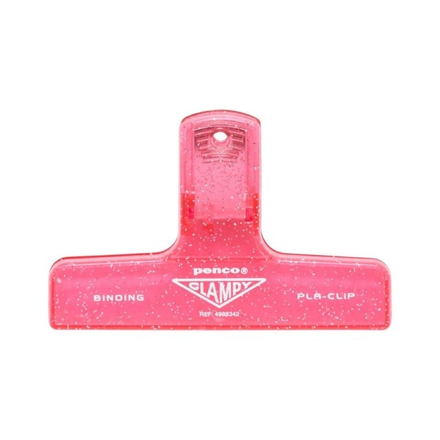 Penco Clampy Glitter Plastic Klips Pink
