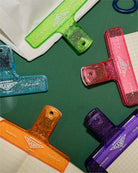 Penco Clampy Glitter Plastic Klips Orange