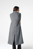 Peploum-Adele Herringbone Coat-Kaban-4-fleurdirect.live