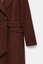Peploum-Adele Herringbone Coat-Kaban-5-fleurdirect.live