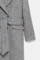 Peploum-Adele Herringbone Coat-Kaban-5-fleurdirect.live
