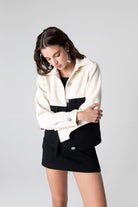Peploum-Anne Bouny Contrast Weaving Jacket-Ceket-1-fleurdirect.live