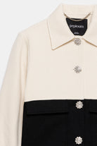 Peploum-Anne Bouny Contrast Weaving Jacket-Ceket-8-fleurdirect.live