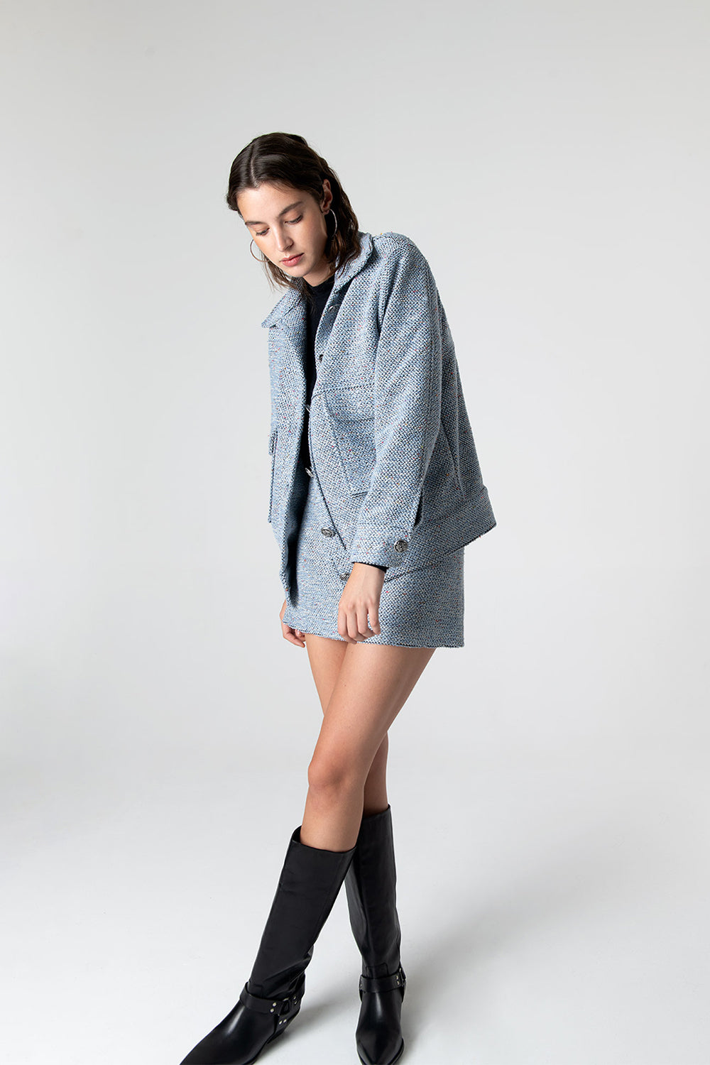 Peploum-Carleen Textured Weaving Jacket-Ceket-5-fleurdirect.live