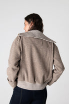 Peploum-Grace Knit Collar Short Coat-Kaban-2-fleurdirect.live