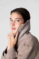 Peploum-Grace Knit Collar Short Coat-Kaban-3-fleurdirect.live
