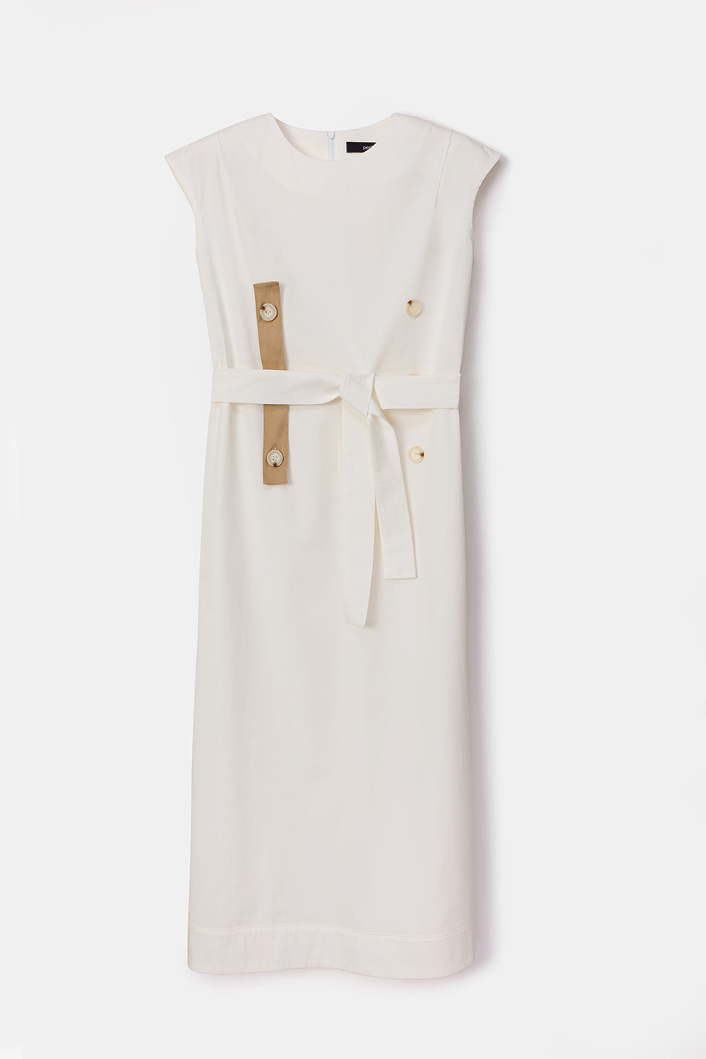 Peploum-Isogi Dress With Button-Elbise-5-fleurdirect.live
