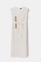 Peploum-Isogi Dress With Button-Elbise-5-fleurdirect.live