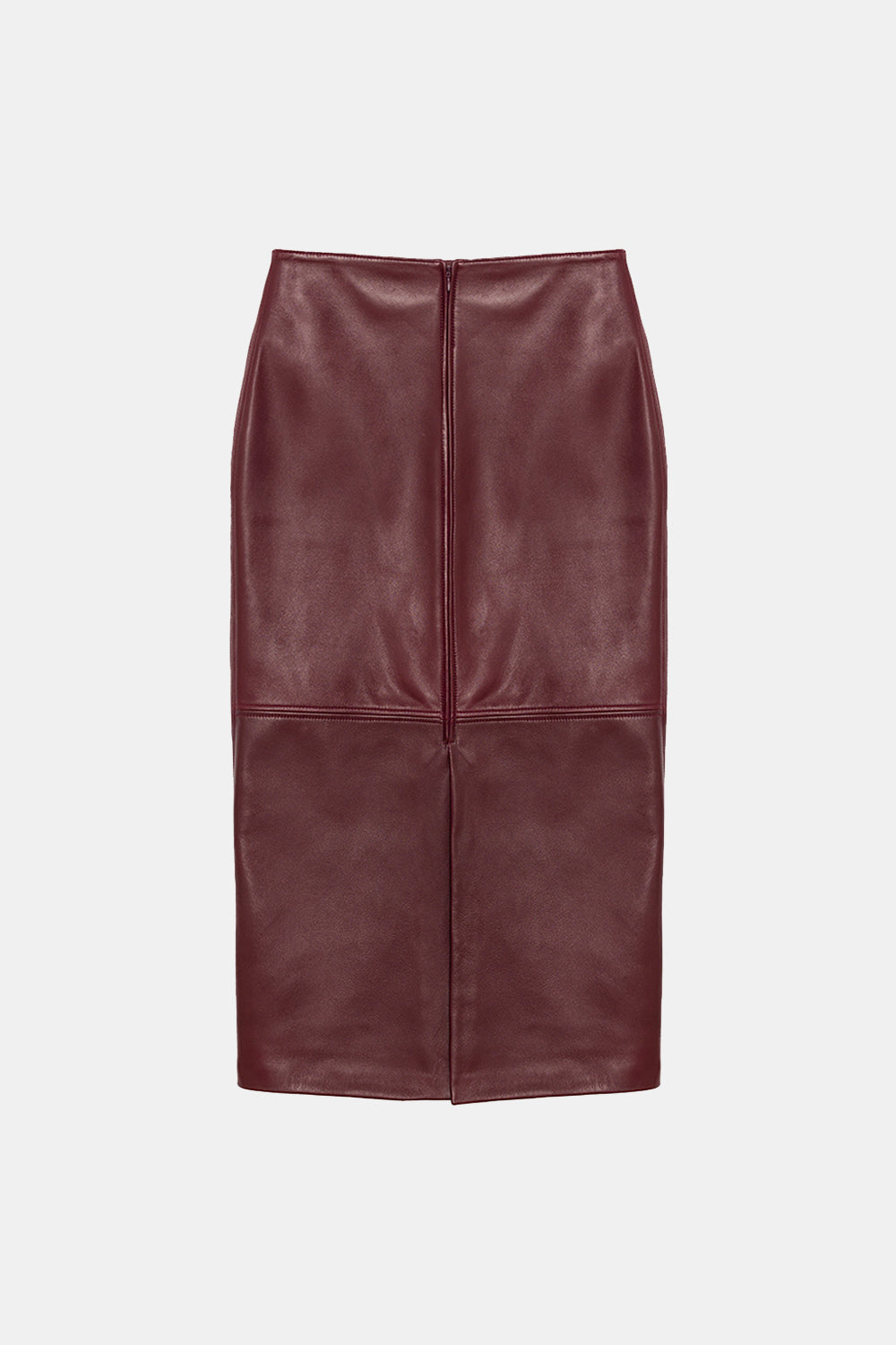 Peploum-Rothen Sleek Lambskin Leather Skirt-Etek-2-fleurdirect.live