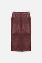 Peploum-Rothen Sleek Lambskin Leather Skirt-Etek-2-fleurdirect.live