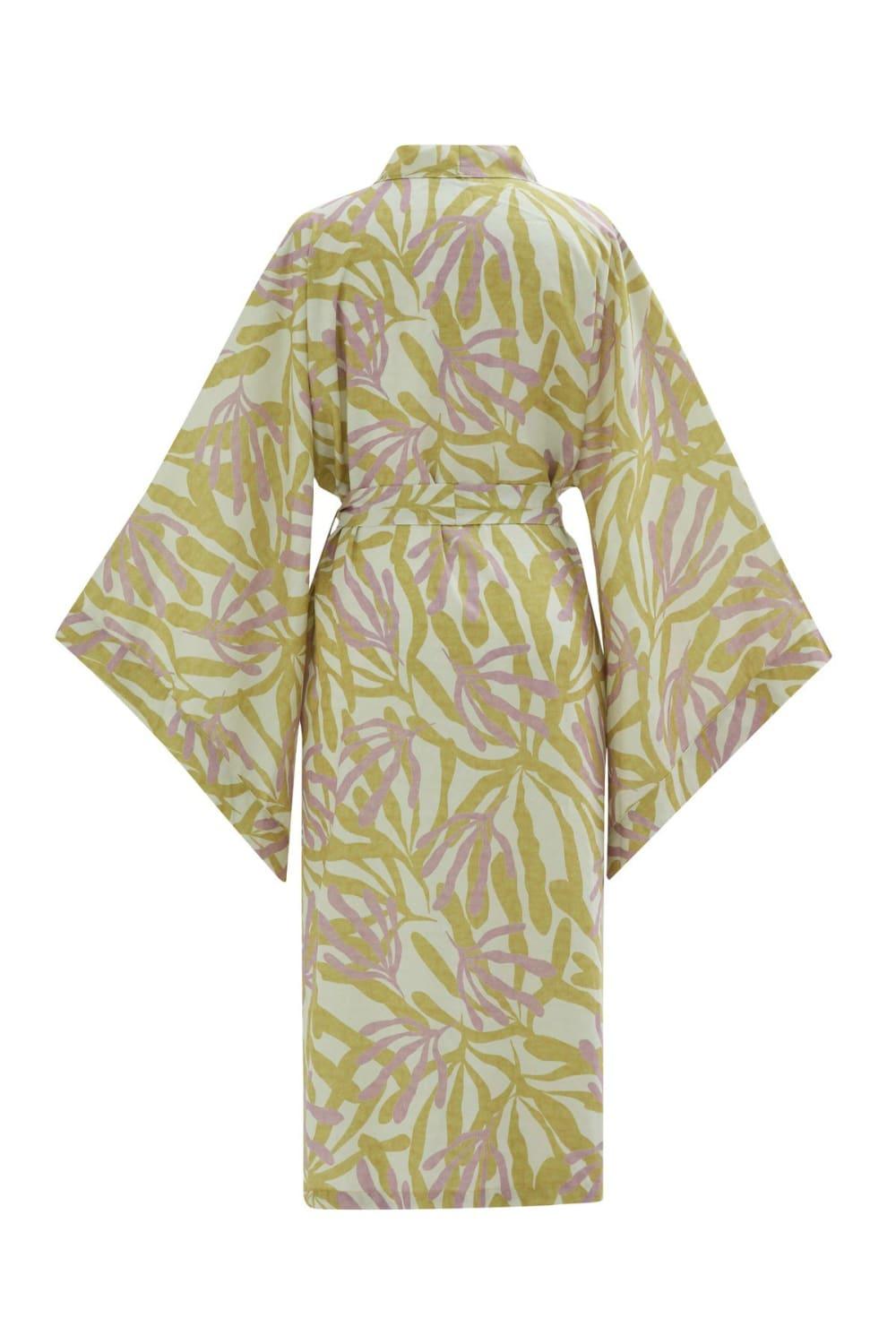 Peraluna-Akira Desenli 120 Cm Mat Dokulu Yazlık Kadın Kimono-Kimono-8-fleurdirect.live