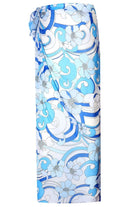 Peraluna-Azul Pareo Çiçekli Dalga Desen 140 X140 Cm Şifon Pareo & Eşarp-Pareo & Bandana-1-fleurdirect.live