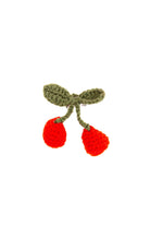 Peraluna-Cherry Pin El Yapımı Kiraz Broş Kırmızı-Broş-1-fleurdirect.live