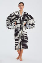 Peraluna-Hanita Geometrik Desenli 120 Cm Saten Yazlık Kadın Kimono-Kimono-6-fleurdirect.live