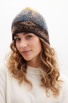 Peraluna-Harmony Beanie Etnik Desen Kadın Triko Bere-Bere-1-fleurdirect.live