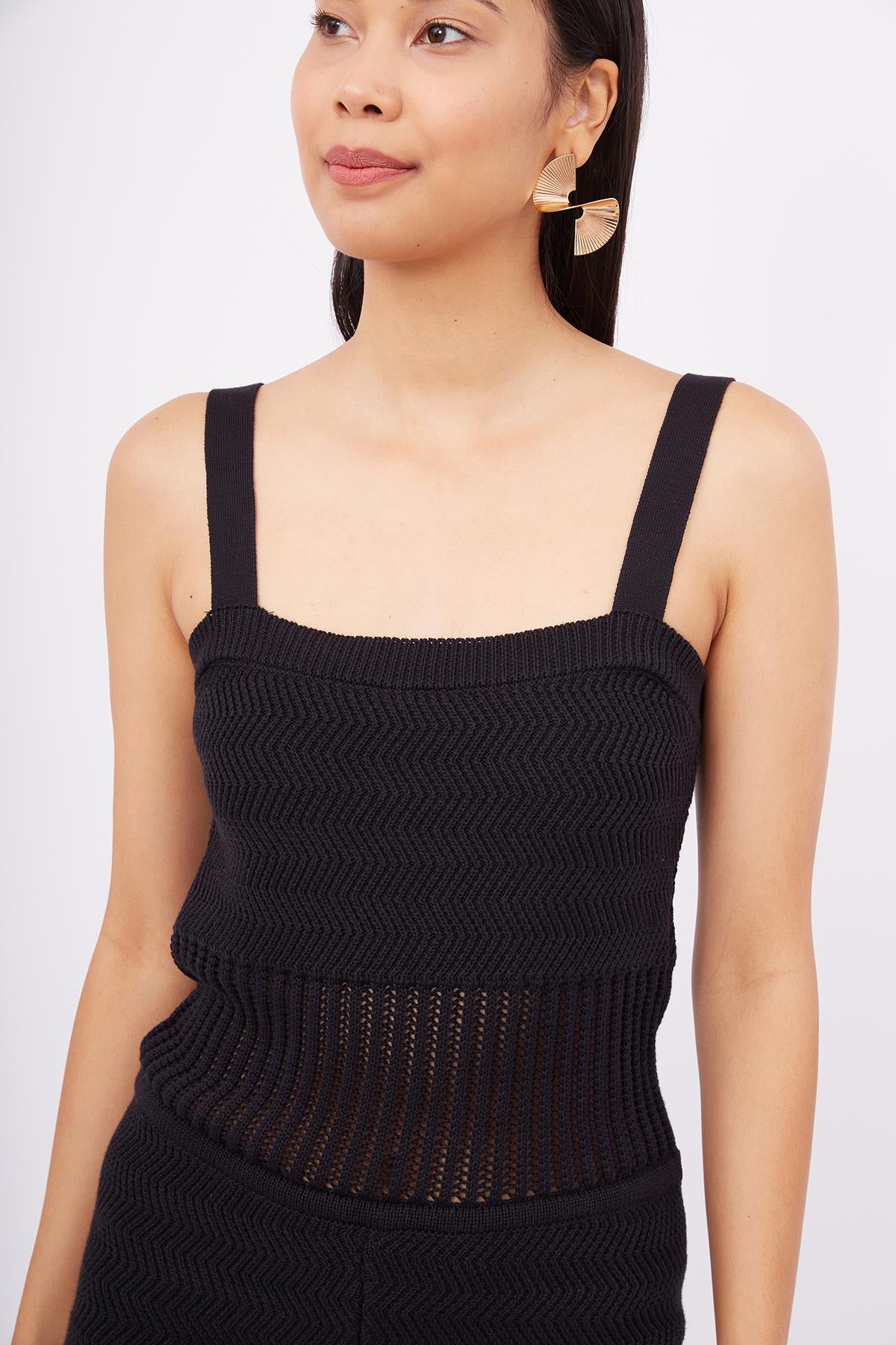 Peraluna-Iris Body Balık Sırtı Örgü Bel Kısmı Ajur örgü Retro Kadın Triko Body Ekru-Body-3-fleurdirect.live
