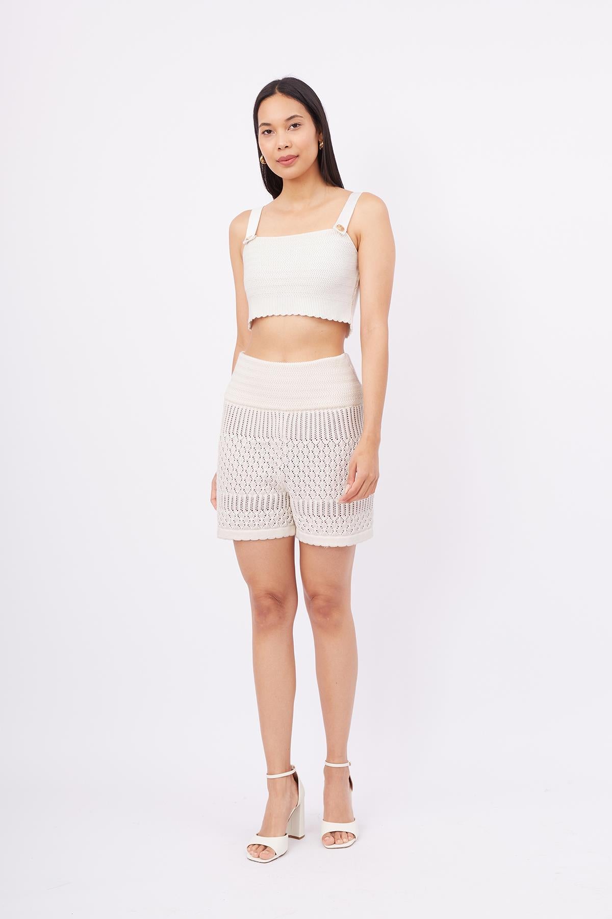 Peraluna-Iris Bralette Balık Sırtı Örgü Altın Renk Düğmeli Kadın Triko Bralet Ekru-Bralet-6-fleurdirect.live