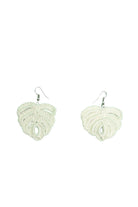Peraluna-Isabel Earrings El Yapımı Yaprak Desen Küpe Ekru-Küpe-6-fleurdirect.live