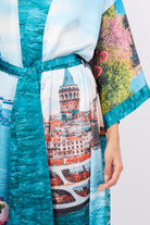Peraluna-Istanbul Kimono İstanbul Manzara Baskılı 125 Cm Uzun Saten Kadın Kimono-Kimono-3-fleurdirect.live
