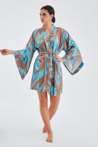 Peraluna-Kali̇nda Kimono Desenli 90 Cm Saten Yazlık Kadın Kimono-Kimono-4-fleurdirect.live