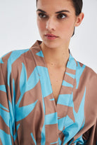 Peraluna-Kali̇nda Kimono Desenli 90 Cm Saten Yazlık Kadın Kimono-Kimono-5-fleurdirect.live